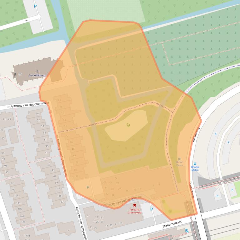 Kaart van postcodegebied 3161KS.