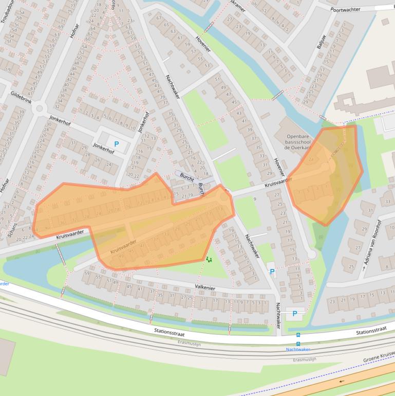 Kaart van postcodegebied 3161LJ.
