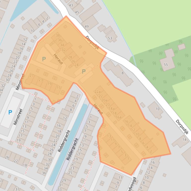 Kaart van postcodegebied 3161NB.