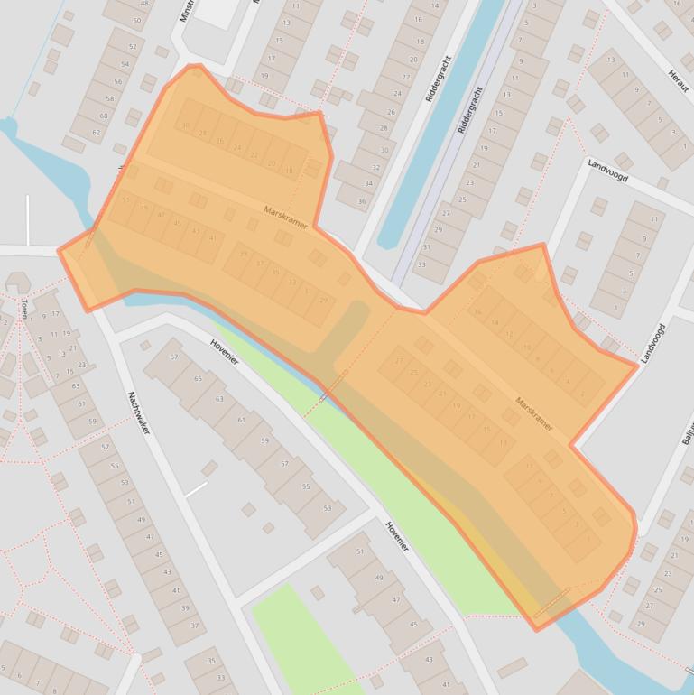 Kaart van postcodegebied 3161ND.