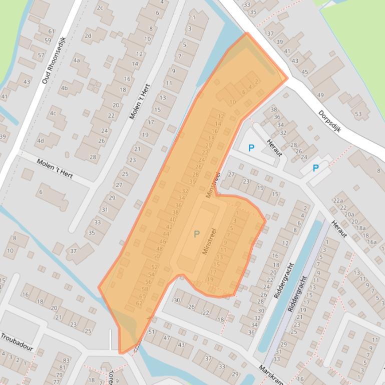 Kaart van postcodegebied 3161NE.