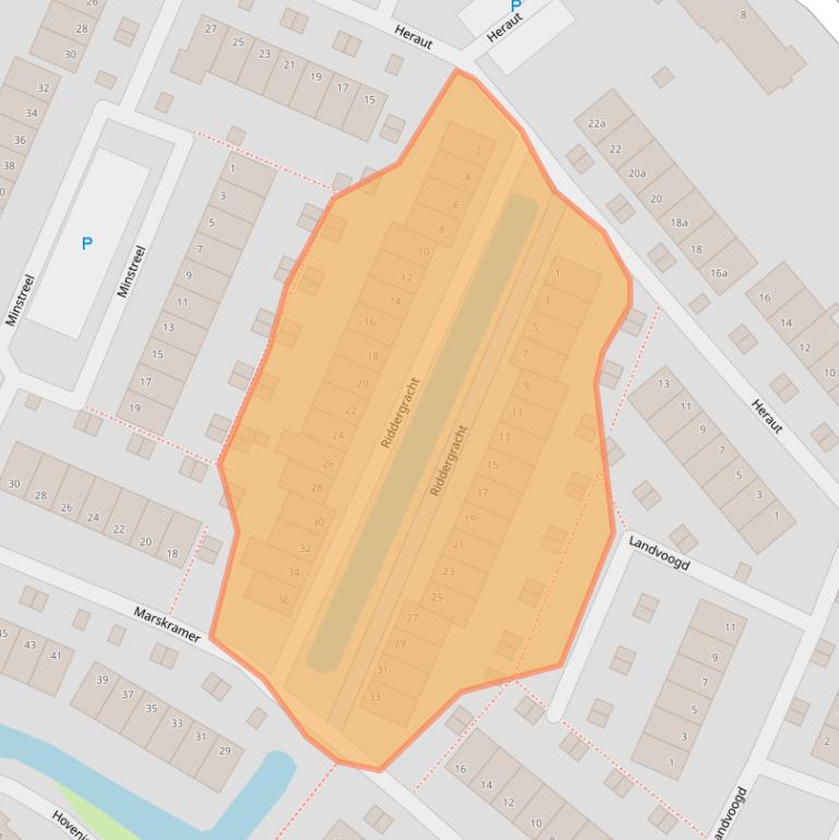 Kaart van postcodegebied 3161NG.