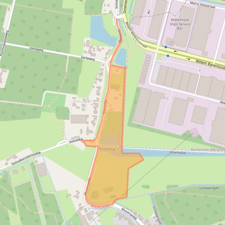 Kaart van postcodegebied 3161PH.