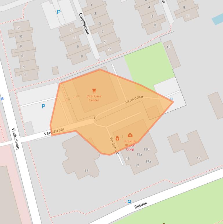 Kaart van postcodegebied 3161RK.