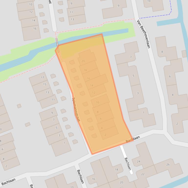 Kaart van postcodegebied 3161RT.