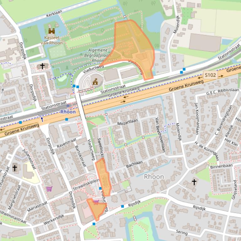 Kaart van postcodegebied 3161RX.