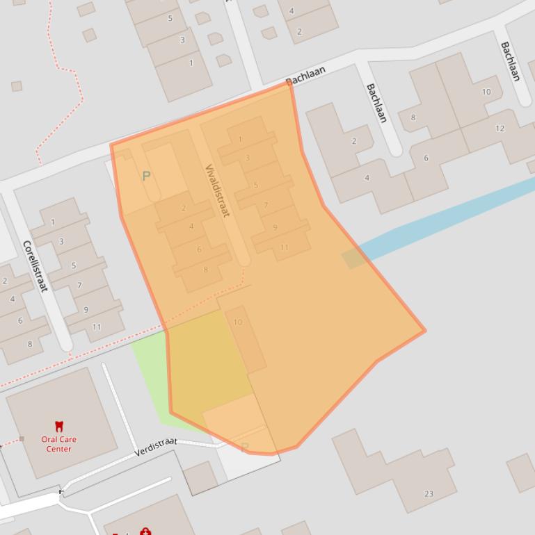 Kaart van postcodegebied 3161RZ.