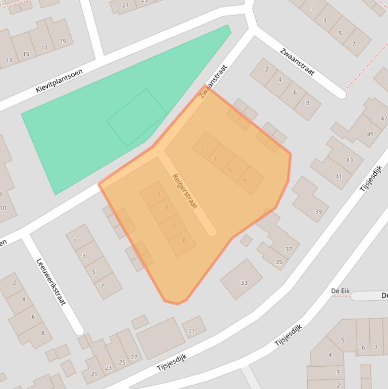 Kaart van postcodegebied 3161TN.