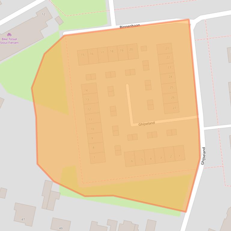 Kaart van postcodegebied 3161VC.