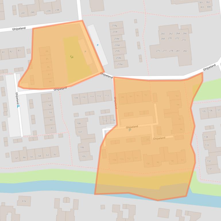 Kaart van postcodegebied 3161VH.