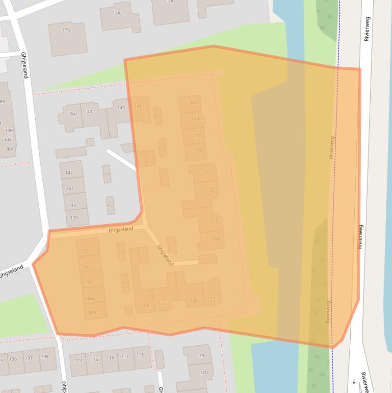 Kaart van postcodegebied 3161VL.