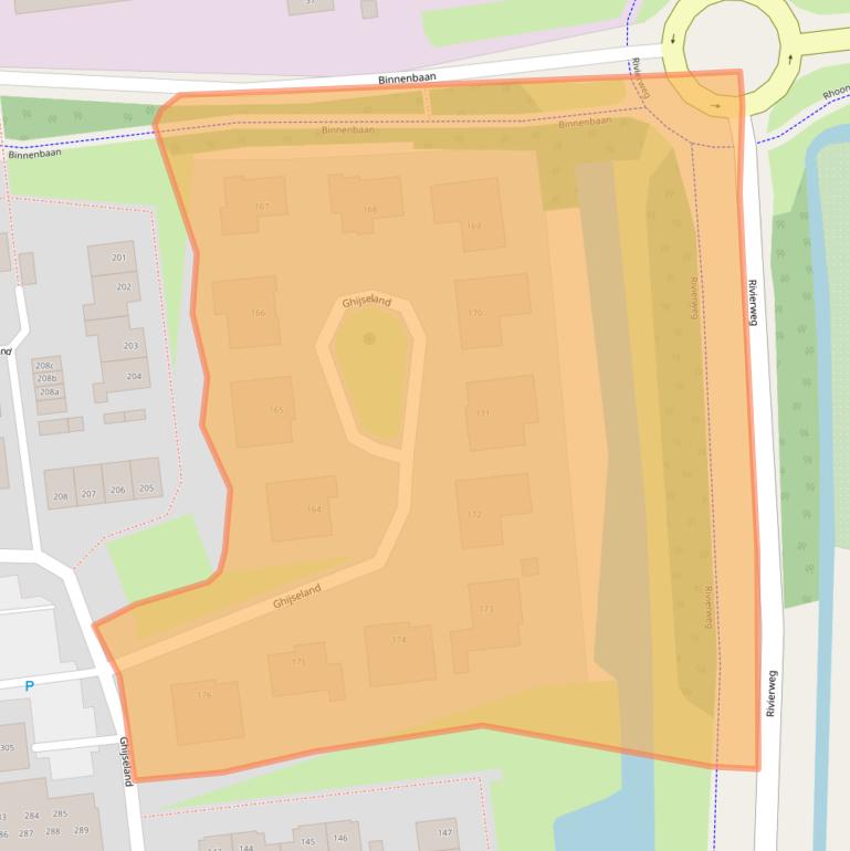 Kaart van postcodegebied 3161VM.