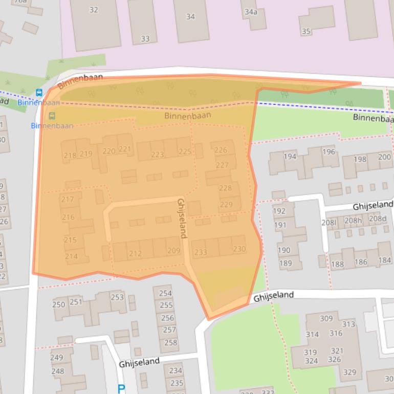 Kaart van postcodegebied 3161VP.