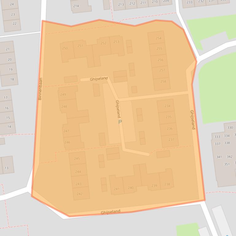 Kaart van postcodegebied 3161VR.