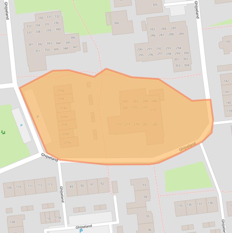 Kaart van postcodegebied 3161VS.