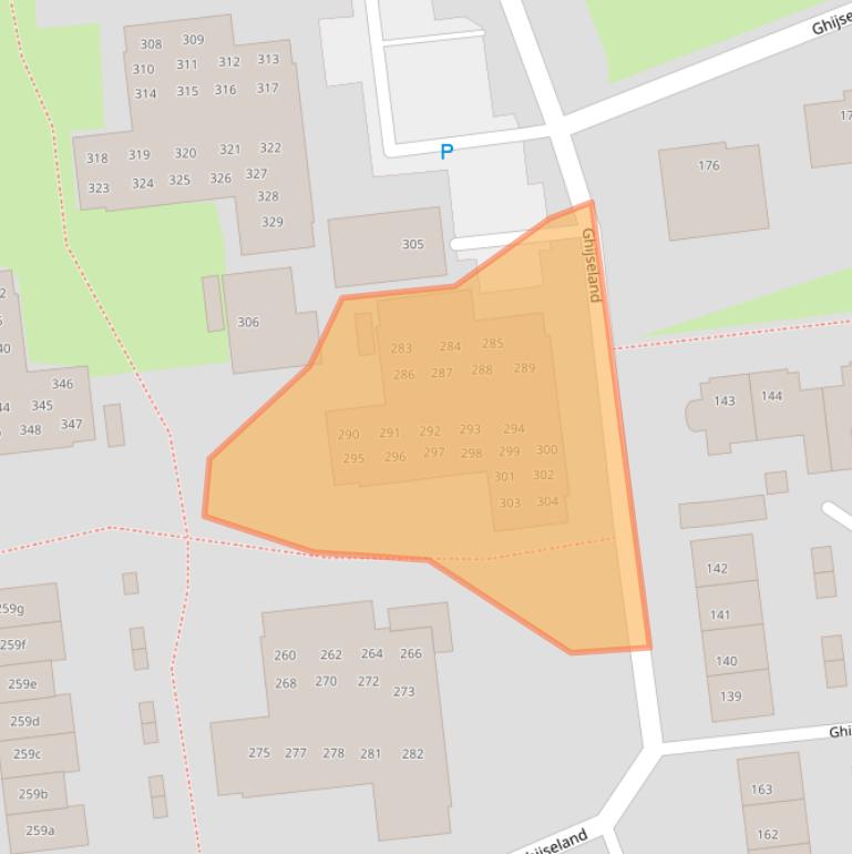 Kaart van postcodegebied 3161VT.