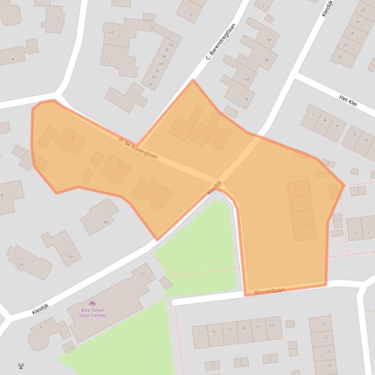 Kaart van postcodegebied 3161VX.