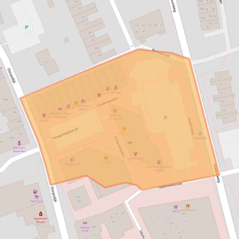Kaart van postcodegebied 3161WG.