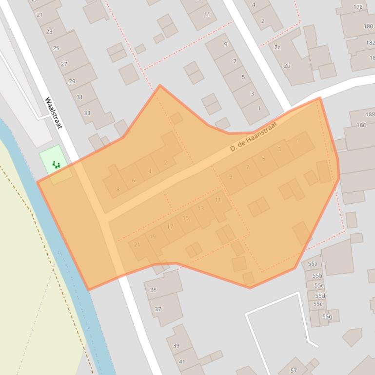 Kaart van postcodegebied 3161XA.