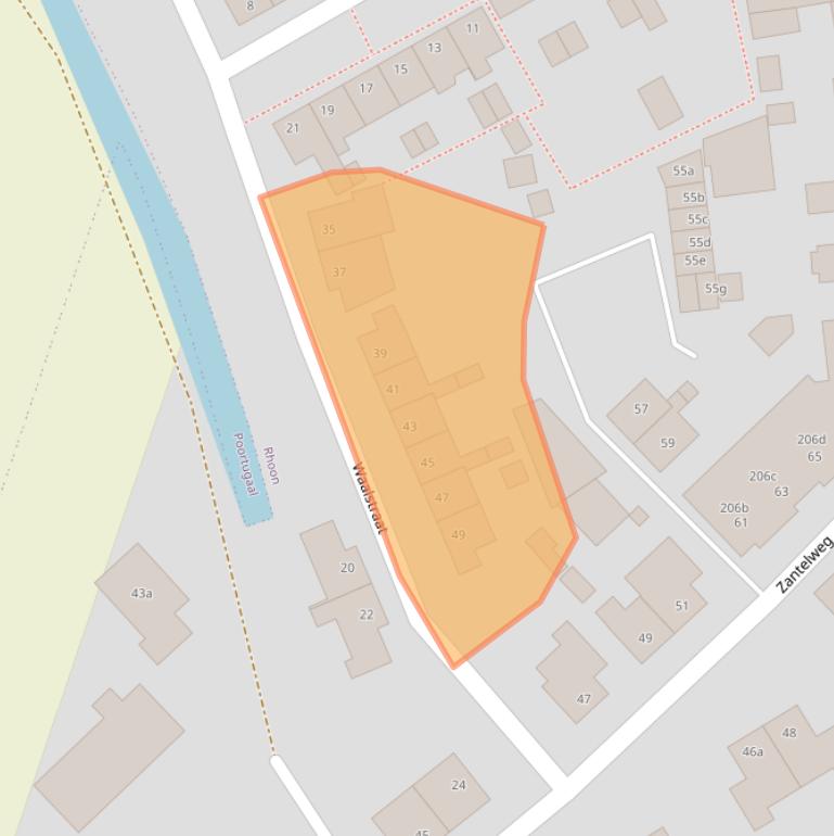 Kaart van postcodegebied 3161XN.