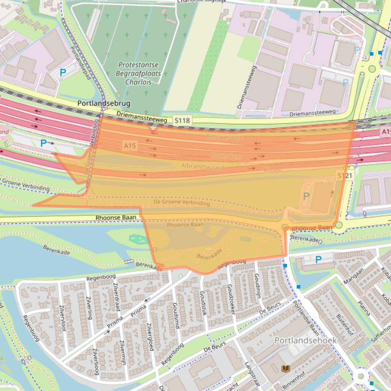 Kaart van postcodegebied 3162LB.