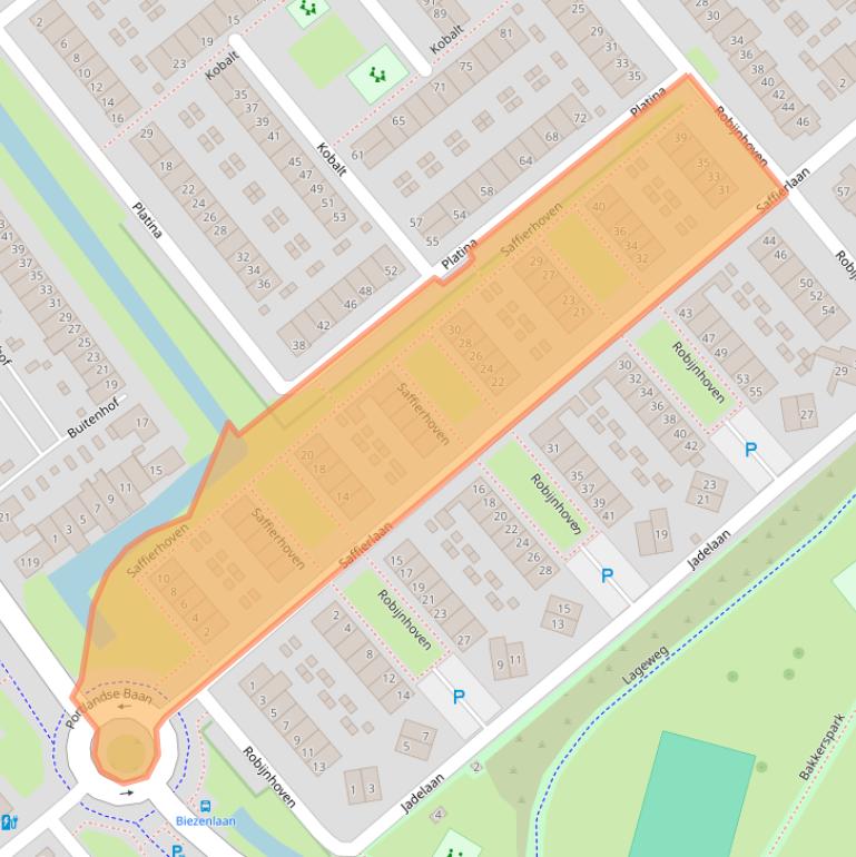 Kaart van postcodegebied 3162PC.