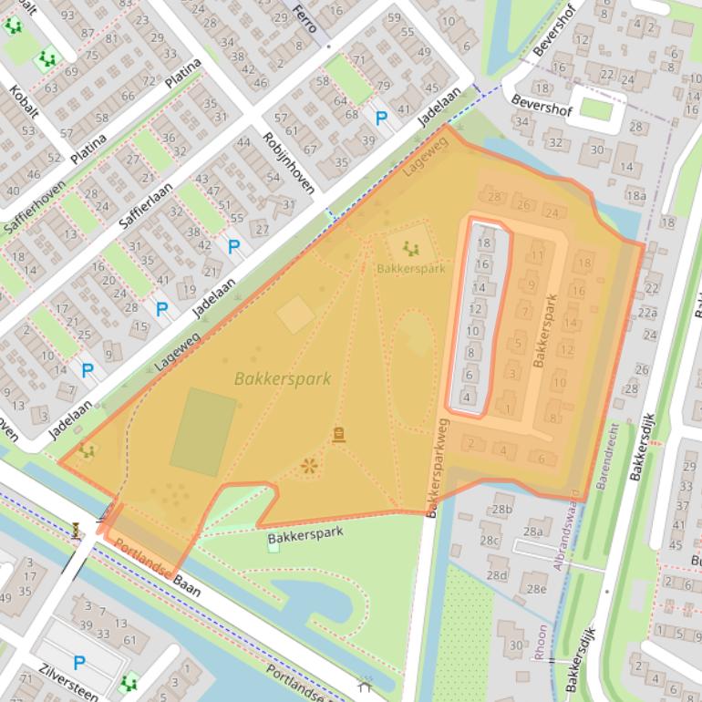 Kaart van postcodegebied 3162PG.