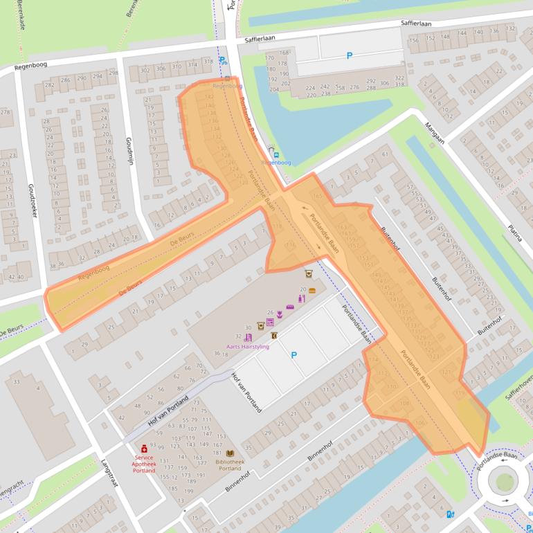 Kaart van postcodegebied 3162RG.