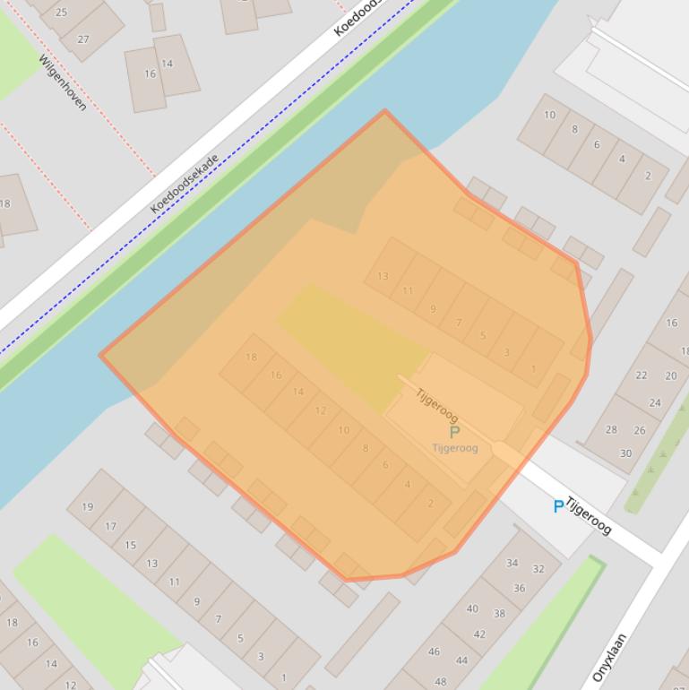 Kaart van postcodegebied 3162TE.