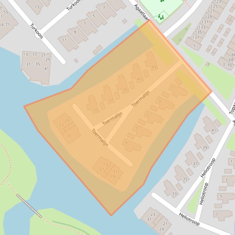 Kaart van postcodegebied 3162TL.