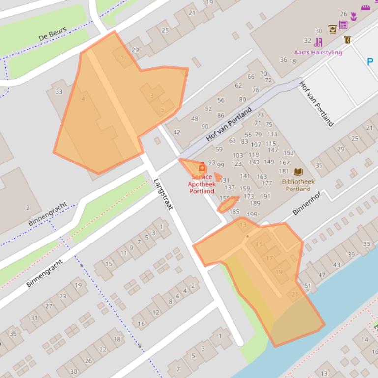 Kaart van postcodegebied 3162WC.