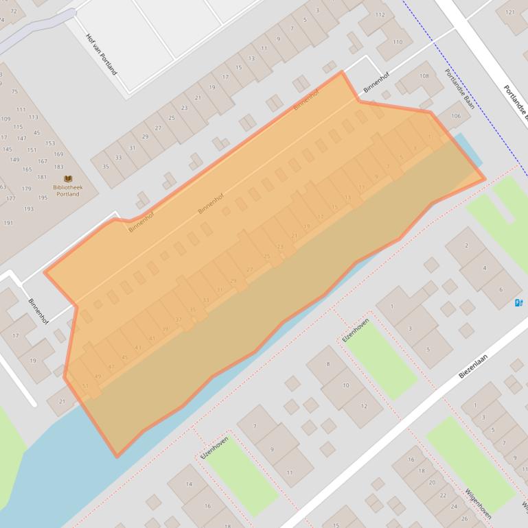 Kaart van postcodegebied 3162WE.