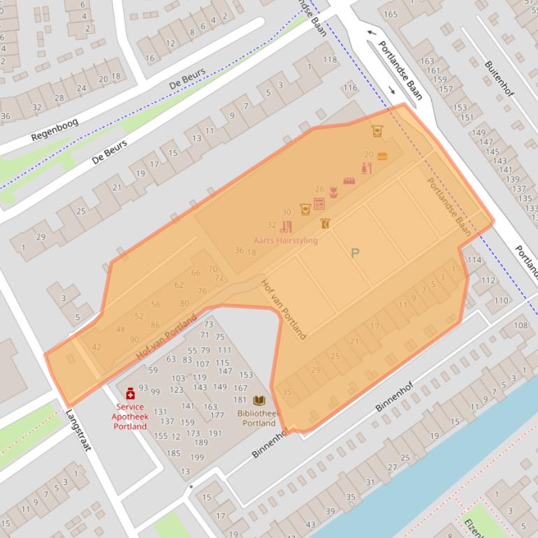 Kaart van postcodegebied 3162WJ.