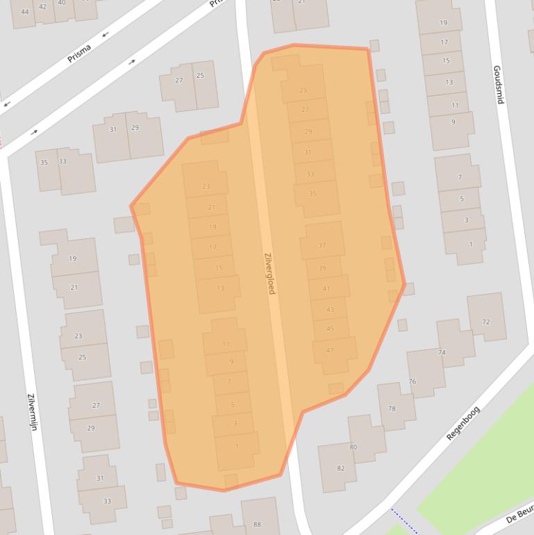 Kaart van postcodegebied 3162XK.