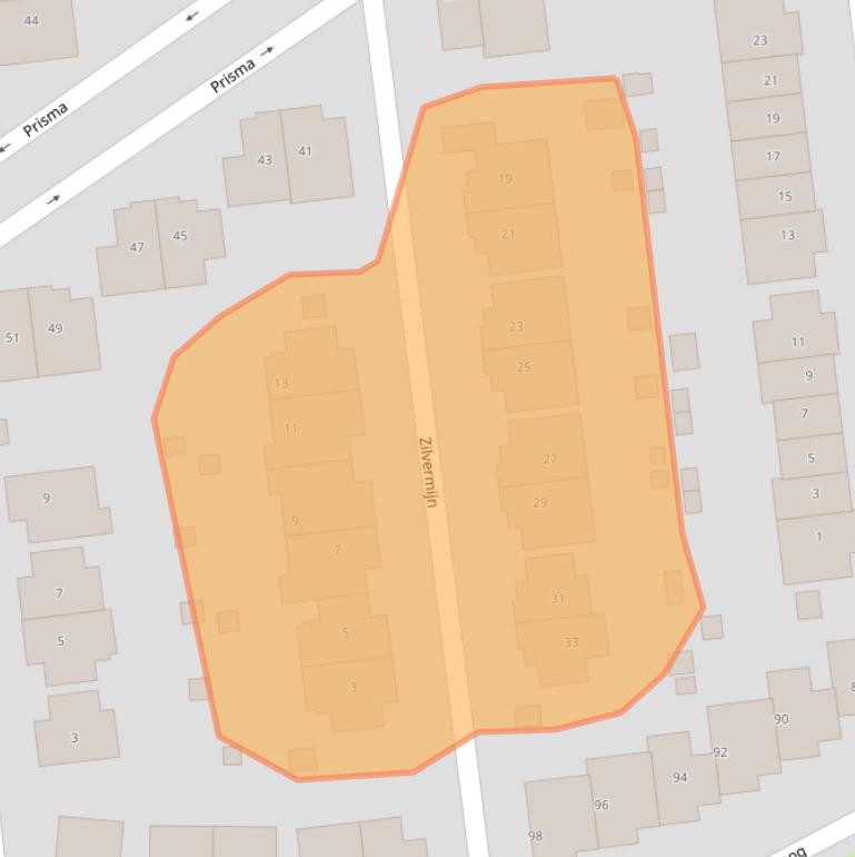 Kaart van postcodegebied 3162XL.