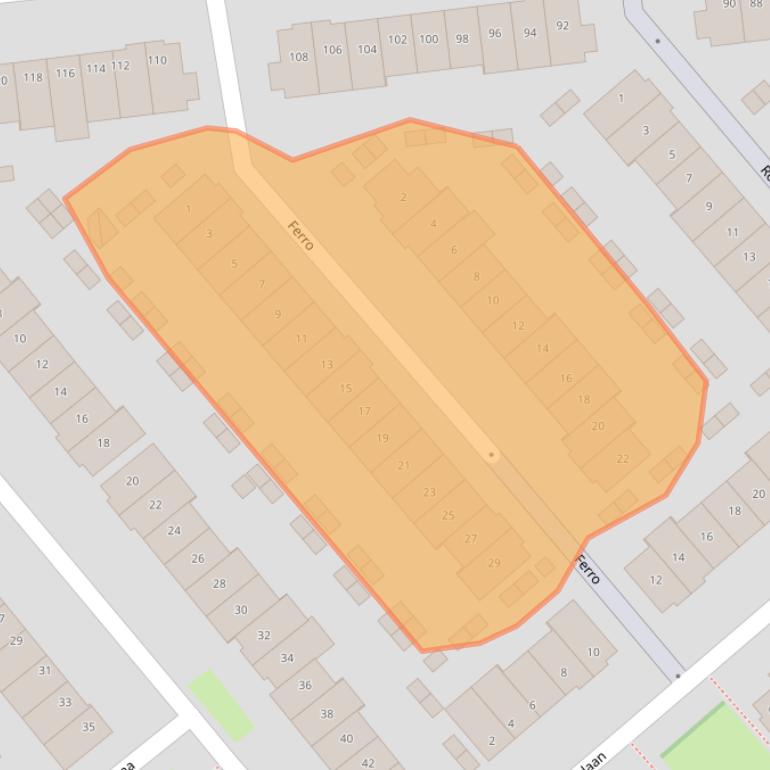 Kaart van postcodegebied 3162ZE.
