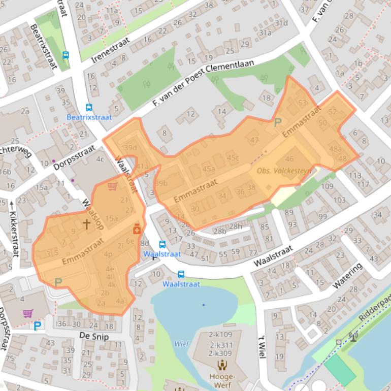 Kaart van postcodegebied 3171AH.