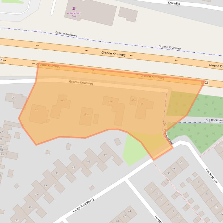 Kaart van postcodegebied 3171AJ.