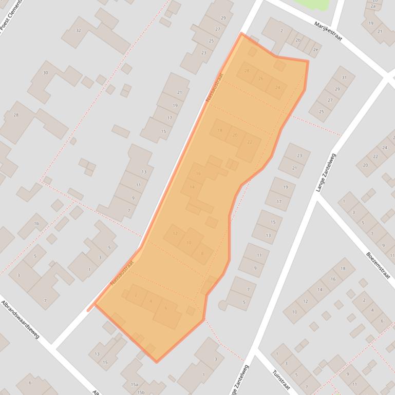 Kaart van postcodegebied 3171AT.