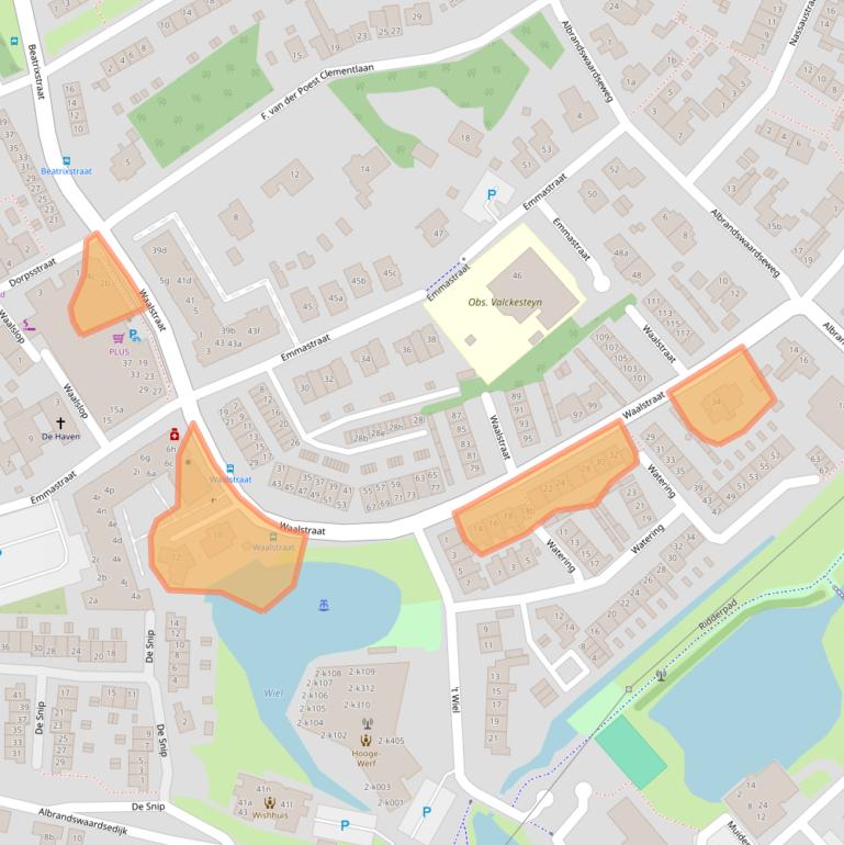 Kaart van postcodegebied 3171BD.