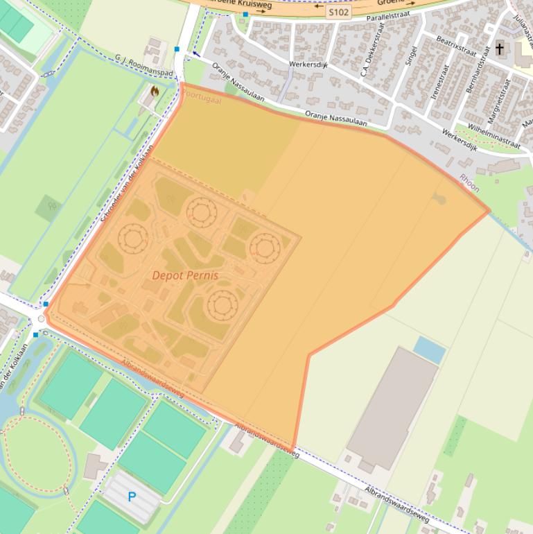 Kaart van postcodegebied 3171BK.