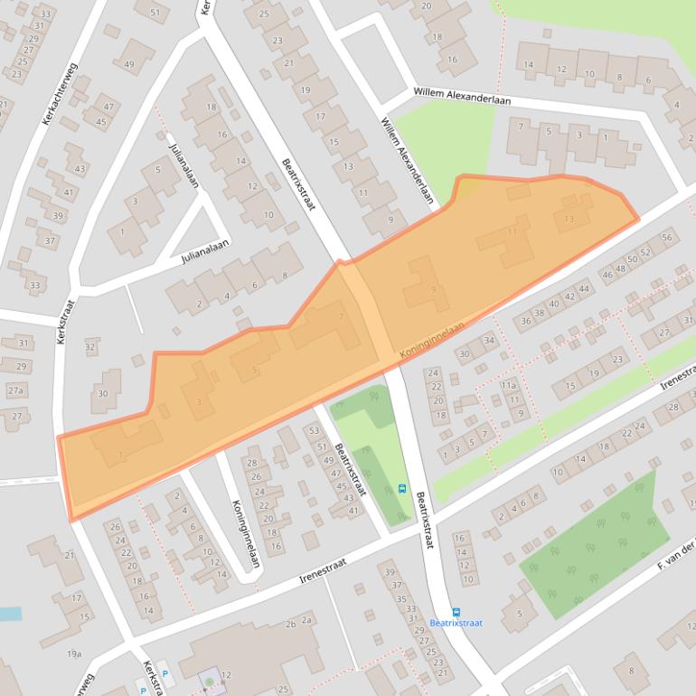 Kaart van postcodegebied 3171CJ.