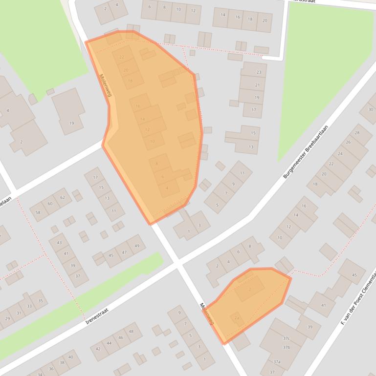 Kaart van postcodegebied 3171CN.