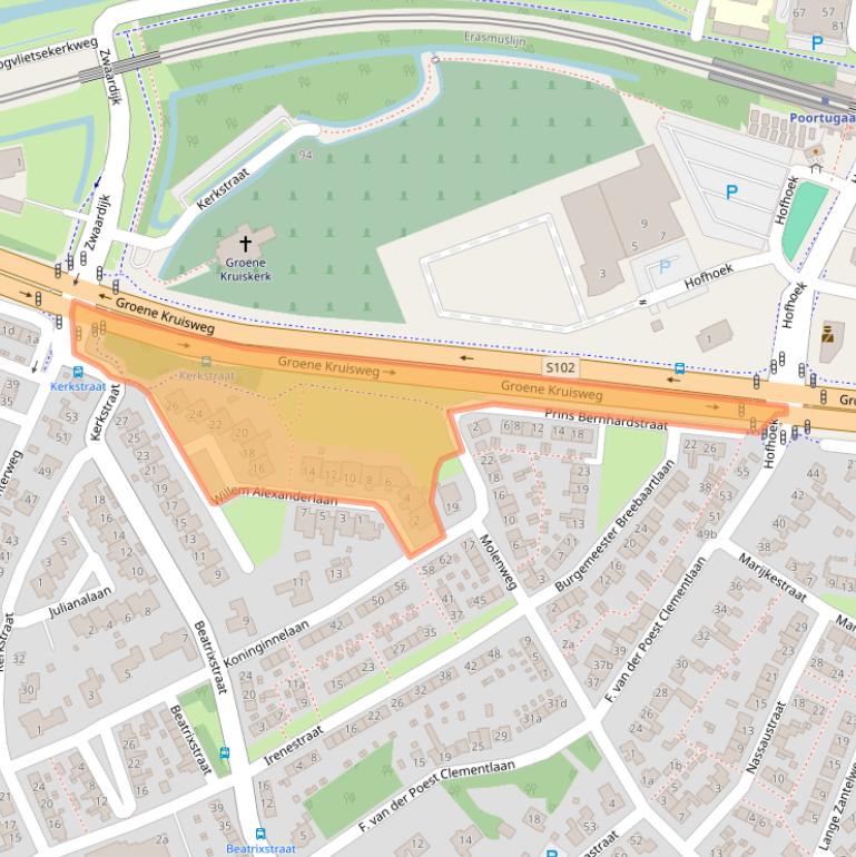 Kaart van postcodegebied 3171CS.