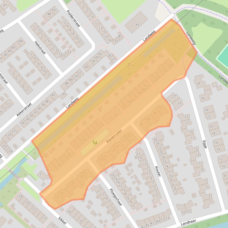 Kaart van postcodegebied 3171DG.