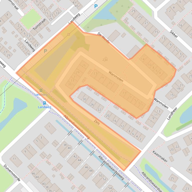 Kaart van postcodegebied 3171DM.