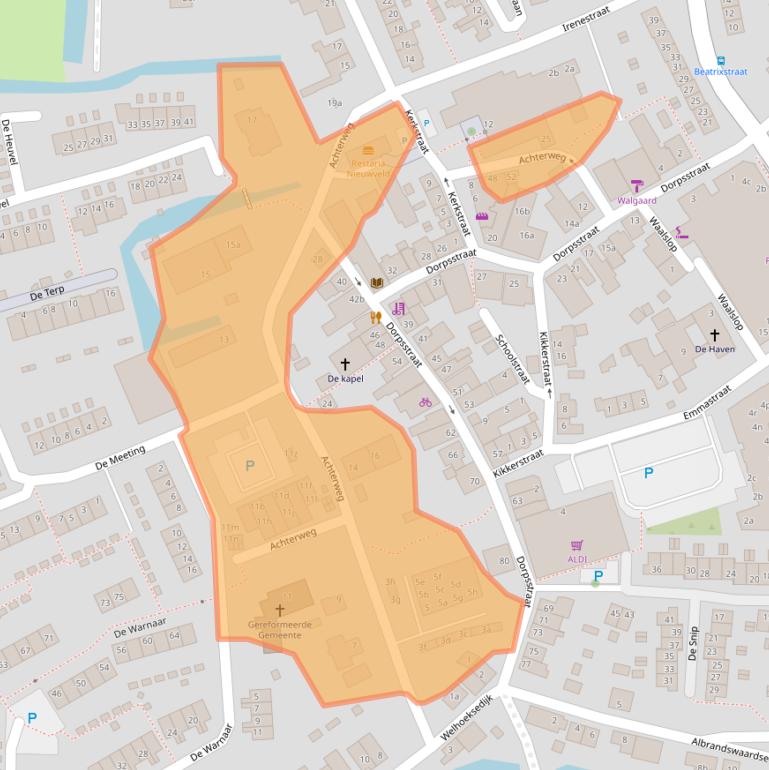 Kaart van postcodegebied 3171EA.