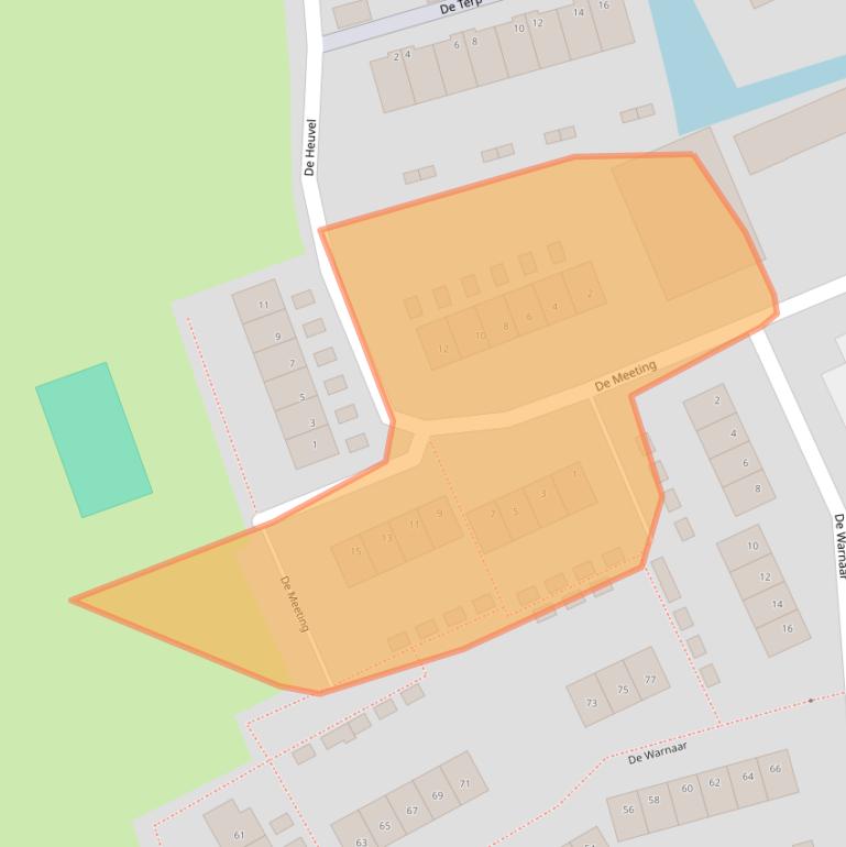 Kaart van postcodegebied 3171EJ.