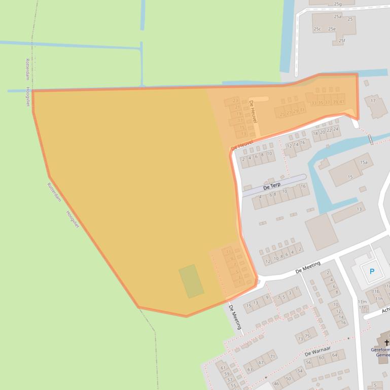 Kaart van postcodegebied 3171EK.