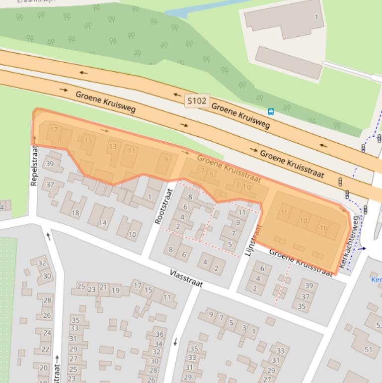 Kaart van postcodegebied 3171GB.